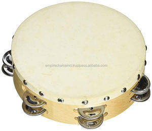 Wooden Tambourine With Metal Jingles Mini Handmade Musical Instrument For Party And Baby Use Mini <b>Hand</b> Tambourine handmade - Product Image 6