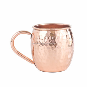 Tasse en cuivre et Nickel pour Mule de moscou, finition avec poignées en laiton - Product Image 2