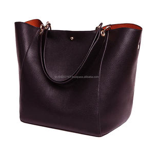 กระเป๋าสะพายไหล่หนัง PU สไตล์วินเทจสำหรับสตรีมีซิปสีทึบเดินทางต่ำ - Product Image 4