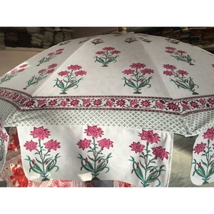 Main Bloc Mughal Californie Imprimer Grand Parapluie Décoratif De Jardin Indien Hippie Traditionnel Chambre Décor Manuel Patio Parapluie - Product Image 5