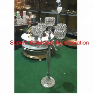 Boule de cristal en mosaïque en argent, cinq bras, chandelier, nouveau produits tendances - Product Image 2