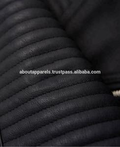 Nouvelle veste élégante en cuir de mouton véritable pour hommes manteau de bombardier de moto d'hiver fermeture à glissière imperméable veste en cuir de grande taille - Product Image 6