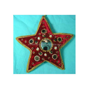 Handmade Zari Christmas Hanging Ornaments - Product Image 1