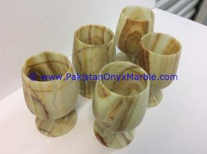 Juego de Vasos de Chupito ONYX, Vasos Miniatura, Copas Verdes, Duraderas, Más Vendidas, Decoración de Piedra Tallada a Mano de Pakistán, Estilo Hogareño - Product Image 6
