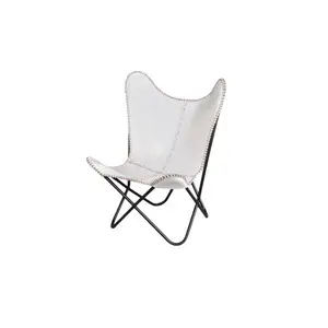 Высококачественное кожаное кресло-бабочка с железными ножками и откидной функцией от производителя кресла-бабочки