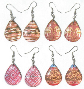 Pendientes de gota de moda artesanales peruanos joyería sudamericana al por mayor - Product Image 1