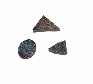 Mélange d'agate Druzy en titane Lot de pierres précieuses en vrac pour la fabrication de bijoux en gros - Product Image 1