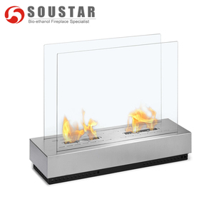 Brûleur de foyer bio à éthanol/gel SOUSTAR AF-22-2, autoportant - Product Image 1