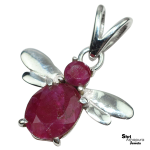 สนุกสีชมพูทับทิม925เงินสเตอร์ลิงจี้เครื่องประดับเงิน,ขายส่งเครื่องประดับเงิน - Product Image 3