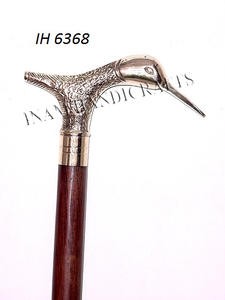 Bâton de marche en bois fait à la main avec poignée en laiton antique, de qualité supérieure, beau et de styliste - Product Image 3