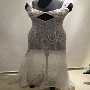 ใหม่ล่าสุดอินเดียเซ็กซี่คริสตัลชุดราตรีชุดสำหรับงานปาร์ตี้สวม - Product Image 4