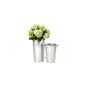 Florero de METAL galvanizado de dos tonos para el hogar, nuevo jarrón de METAL para decoración de jardín, nuevo aspecto - Product Image 4