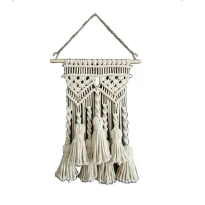 Mini wall hanging macrame with tassel from Vietnam