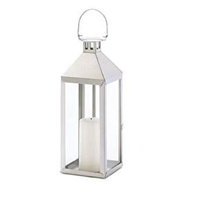 Linterna de metal decorativa hecha a mano niquelada a la venta decoración de eventos de boda Patio decoración de Camping - Product Image 5