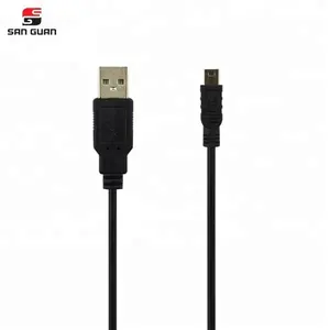 Câble USB 0.5 mâle à Mini B, chargeur de données, 5 broches, pour appareils photo numériques, MP3 MP4, 1M/2.0 M