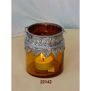 Votive coloré en verre solide antique personnalisé de conception unique en gros - Product Image 1