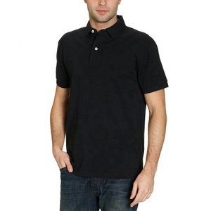 100% algodón personalizado para camisetas de polo tela de punto de color sólido - Product Image 2