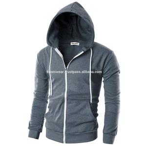 Sweat à capuche à manches longues pour hommes, de haute qualité, Slim et léger, fermeture éclair, avec poche Kanga, offre spéciale - Product Image 1