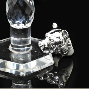 Anillo de Plata de Ley 925 con forma de perro, joyería de plata, hecho a mano - Product Image 4