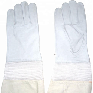 Guantes protectores de cuero de piel de cabra de alta calidad Venta caliente al por mayor Guantes de apicultura Trabajo al aire libre Pakistán - Product Image 1