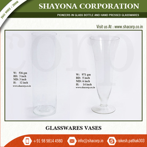 แจกันแก้วใสสำหรับตกแต่งสำนักงานและโรงแรม - Product Image 2