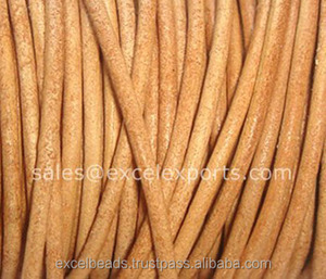 Cordones de cuero natural Correas de cuero Premium 100% Cuero curtido vegetal genuino de India Excel Exports - Product Image 1