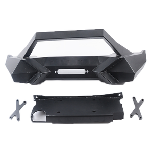Protector de Parachoques Delantero <span class=keywords><strong>Corto</strong></span> Negro para Automóvil MAIKER, Placa de Cabrestante, Barra Protectora para <span class=keywords><strong>Jeep</strong></span> Wrangler JK, Accesorios <span class=keywords><strong>4x4</strong></span> - Product Image 1