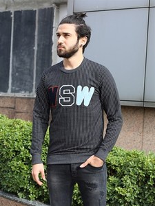 Sudadera de cuello redondo bordada a la moda para hombre, temporada de invierno, hecha de poliéster cómodo/material de algodón - Product Image 4