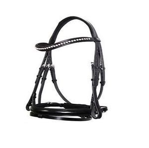 สายหนังนิ่มย้อมสีแบบอังกฤษประดับด้วยคริสตัลและคิ้วหนังสิทธิบัตรสำหรับตกแต่งแบบตะวันตก - Product Image 1