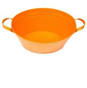 Maceta clásica de Metal galvanizado marfil Vintage para exteriores, hogar, guardería, fiesta, bañera ovalada, maceta, decoración, revestimiento en polvo, jardín - Product Image 6