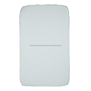 Wholesale OEM 100% Organic Cotton Unisex Baby Fitted Crib Sheets Supplier India - Product Image 1