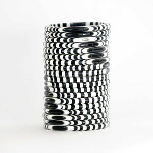 Black White Thin Strip Custom Bracelets Bangles Custom <b>Resin</b> Jewelry - Product Image 2