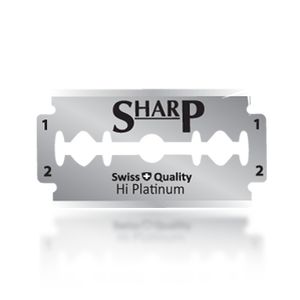 Cuchillas de afeitar de doble filo desechables Sharp Hi Platinum para hombres, cuchillas de afeitar de seguridad de acero inoxidable de Calidad Suiza - Product Image 2