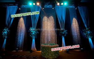 Fondo brillante para eventos, cortinas de escenario, cortinas de fondo de boda con Paisley colgantes - Product Image 5