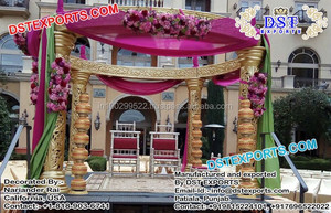 Magnífico Mandap de Dos Pilares para Matrimonio, Fabricante de Mandaps para Bodas Indias, Último Modelo de Mandap Hindú en Venta en Australia - Product Image 2