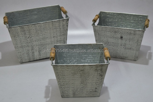 Seau à glace en métal décoratif élégant pour refroidir les boissons pour la maison ou l'extérieur - Product Image 6