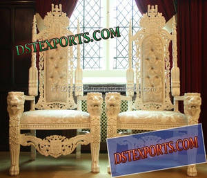 Eminent Bridal Chairs <b>for</b> Wedding Stage, <b>Wooden</b> <b>Carved</b> Bride Groom Chairs, New Look Wedding Chair <b>for</b> <b>Sale</b> - Product Image 4