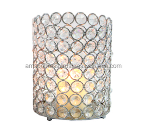 Nouveau design de haute qualité en fil métallique noir vintage thé votif décoratif finitions dorées ensemble de 3 bougeoirs votifs - Product Image 6