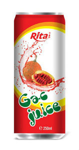 Fabricante Vietnamita de Bebida de Jugo de Fruta Gac Puro en Lata de 330 ml de Alta Calidad, Empresa Rita - Product Image 4
