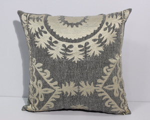 Suzani-funda de cojín de lino bordado, diseño decorativo, para muebles modernos, sofá - Product Image 1