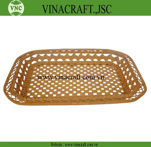 Panier de rangement rectangulaire en bambou Caractéristiques de pliage tissé bon marché et durables pour une utilisation en cuisine pour le stockage des aliments - Product Image 6