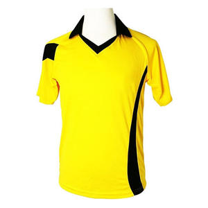 Maillot de raquette professionnel jaune et vert, uniforme de sport personnalisé, 100% polyester - Product Image 4
