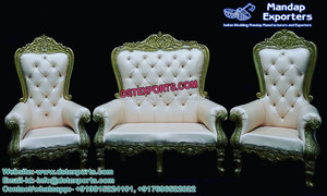 Ensemble de canapés de mariage en teck moderne occidental avec chaises pour les mariages asiatiques - Product Image 4