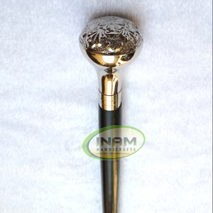 Best Quality and Hand Carved Vintage Style / Wooden <b>Foldable</b> <b>Walking</b> <b>Stick</b> / <b>Walking</b> Cane with Designer Knob Handle - Product Image 1