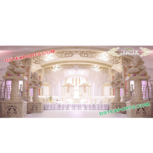 Exclusionary Marriage <b>Wooden</b> Mandap Set Indian Wedding <b>Wooden</b> <b>Carved</b> Mandap Set for <b>Sale</b> Latest Wedding Mandap Manufacturer USA - Product Image 1
