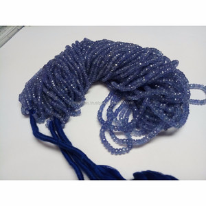 ลูกปัดกลมสีฟ้าแทนซาไนต์ธรรมชาติทรงหลวมสำหรับทำเครื่องประดับ - Product Image 5