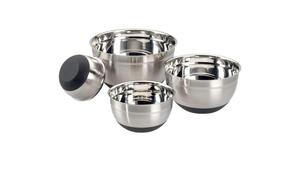 Cuenco mezclador de silicona de acero inoxidable, cuenco antideslizante sólido para servir - Product Image 6