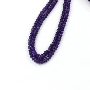 10 pouces de Long, 1 brin, améthyste bleue naturelle, rondelles de perles à facettes, fabricant en gros, véritable haute qualité - Product Image 4