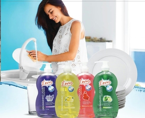 Go Green Kitchen LOVAS Lavender <b>Concentrated</b> Halal Eco-Friendly High Foam Disposable Dishwashing Liquid Cleaner Anionic - Product Image 5