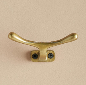 Brass Wall <b>Hooks</b> for Hanging Usage Kitchen <b>Bathroom</b> Home Hotel Made in India High Quality Bulk Quantity Direct Factory Selling - Product Image 1
